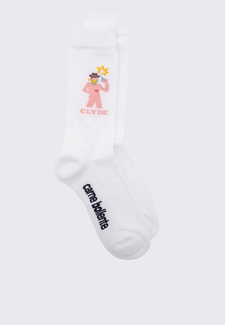 Clyde socks white