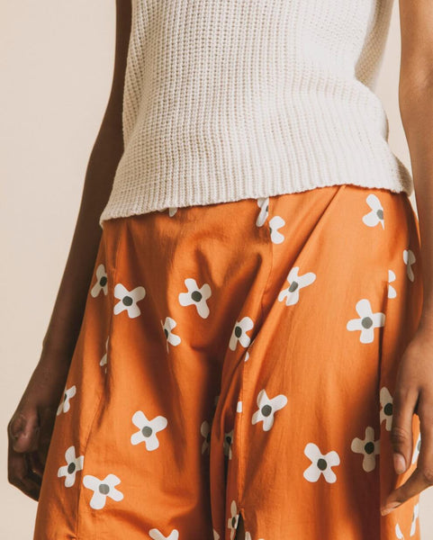 Molopo flowers skirt terracota