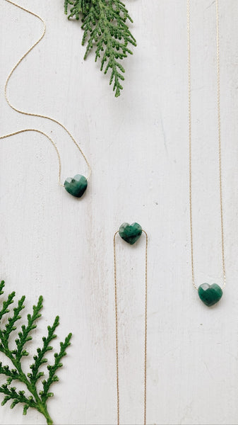 Esmeralda Heart Necklace