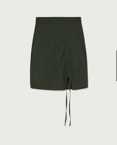 Green Seersucker Rachel Skirt