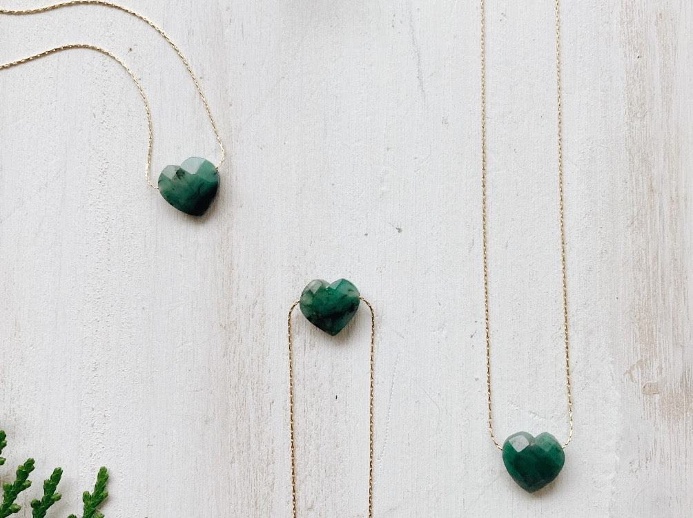 Esmeralda Heart Necklace