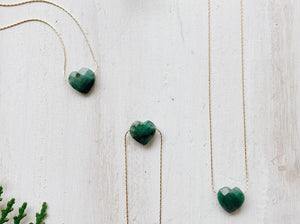 Esmeralda Heart Necklace
