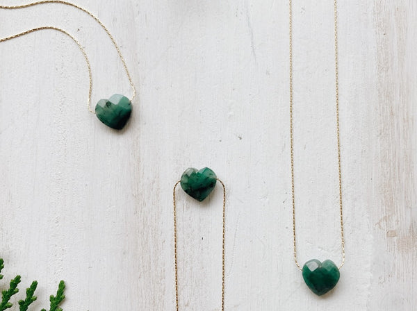 Esmeralda Heart Necklace