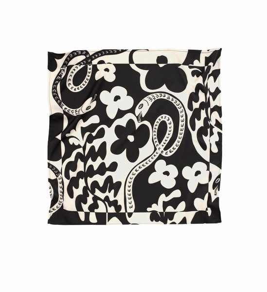 Bandana PSYCHO FLOWER BLACK