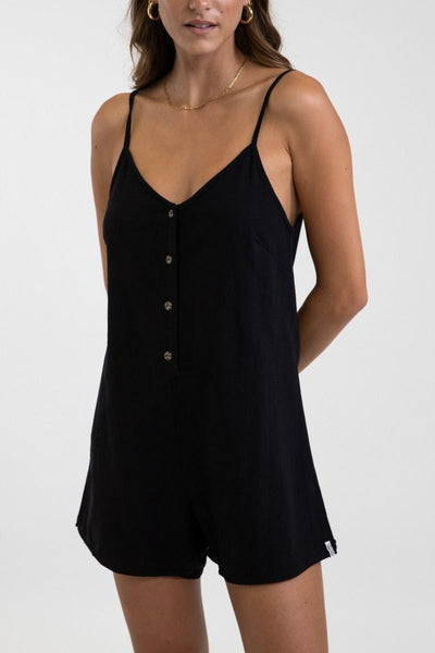 Classic Adjustable Romper Black