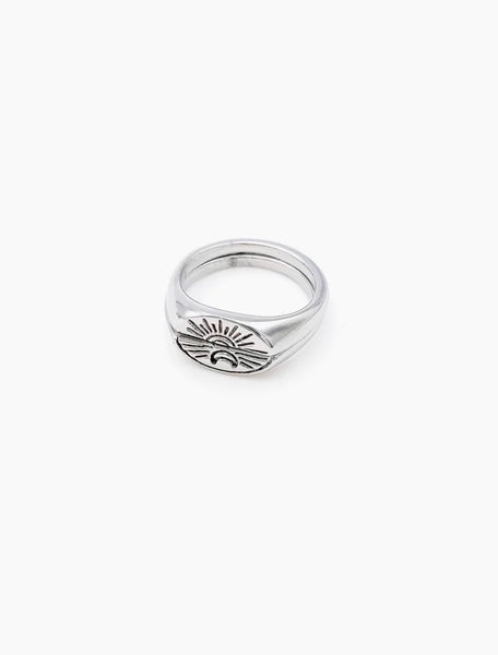 Sunmoon Ring Silver