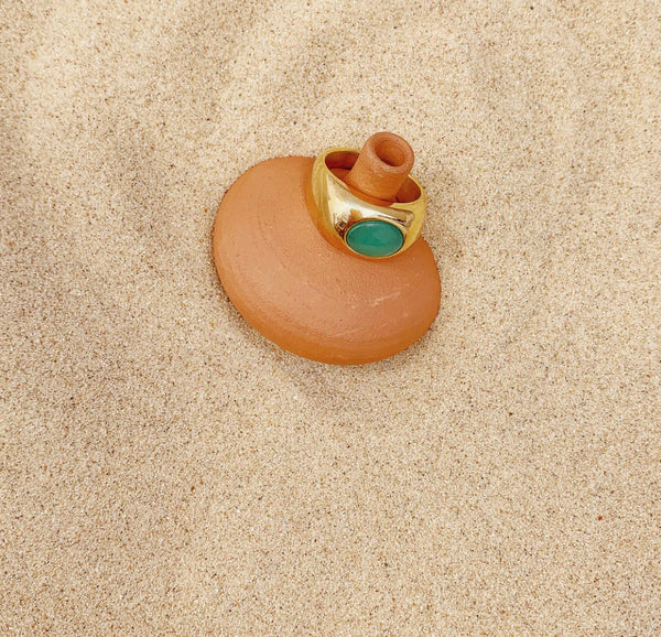 Green Stone Ring