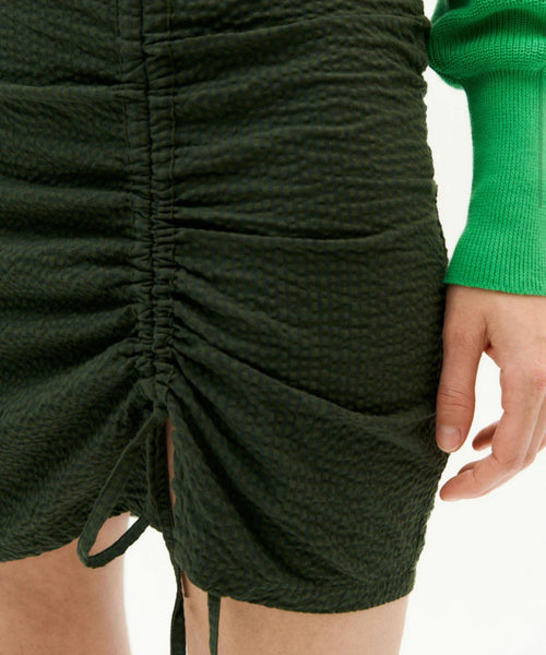 Green Seersucker Rachel Skirt