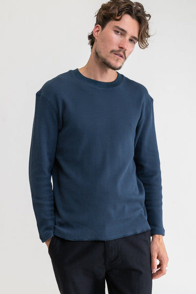 Classic Waffle Knit (worn navy)