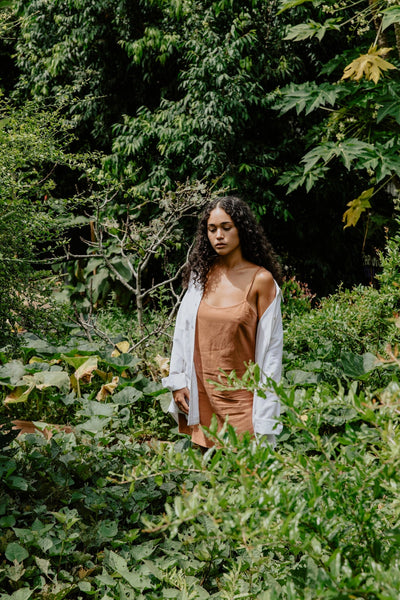Classic slip Dress Caramel