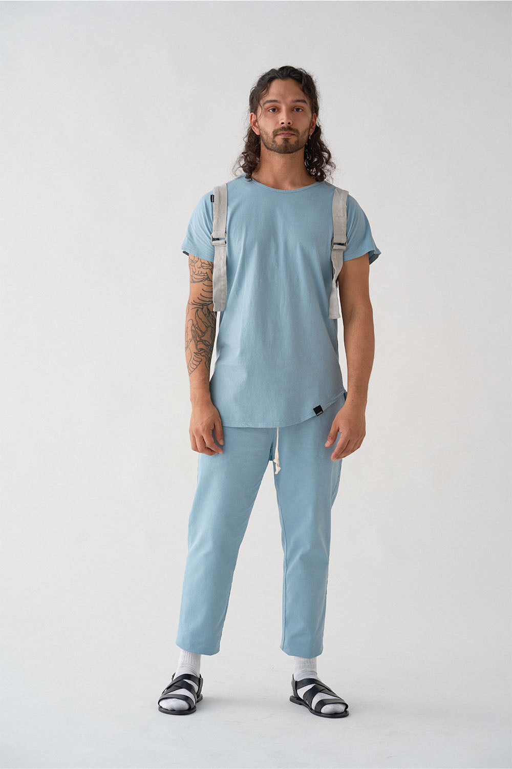 Camiseta Azul Cielo Unisex SS Lisa