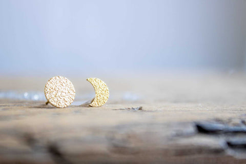 Fases Lunares pendientes Plata 925