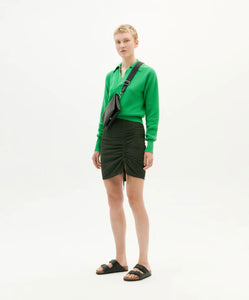Green Seersucker Rachel Skirt